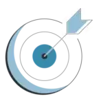 Zielscheiben-Icon, verdeutlicht die zielorientierte Herangehensweise bei Profesco, mit Fokus auf das Erreichen spezifischer Kundenziele.